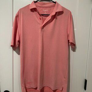 Johnnie-O S/S Pink Polo Small